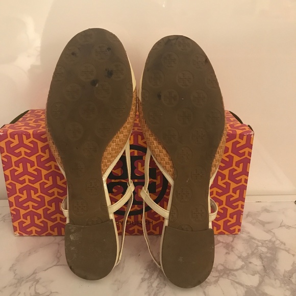 Tory Burch Randy Slingback Ivory Size 10.5 - Picture 8 of 8